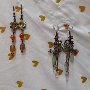 Flowery Dangle Earrings